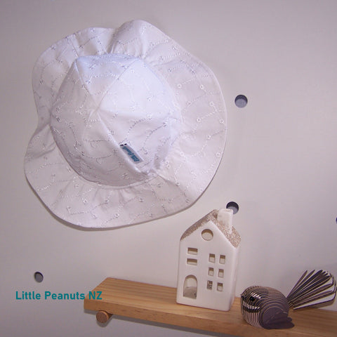 White Baby Hat
