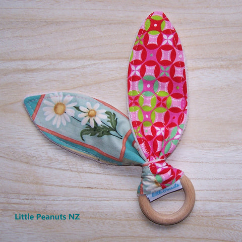 Pink Geo Teething Ring