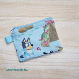 Coin/Card purse - Bluey Blue