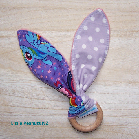 Pony Purple Teething Ring – Little Peanuts NZ