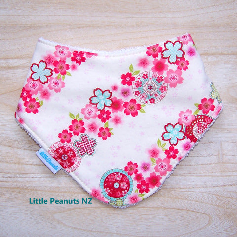 Pink Blossom Dribble Bib