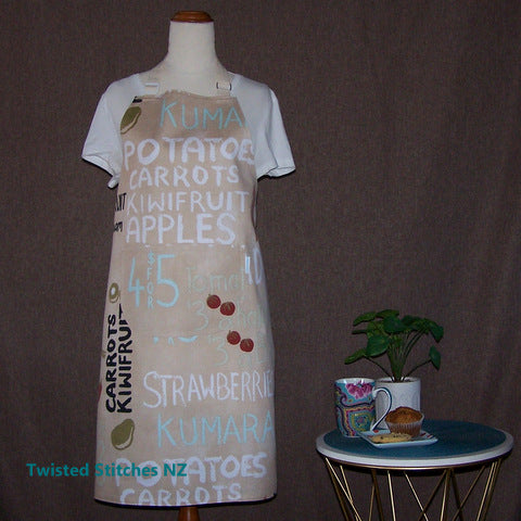 Large Apron - Farmers Market Beige