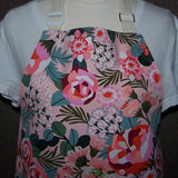 Large Apron - Pink Blooms