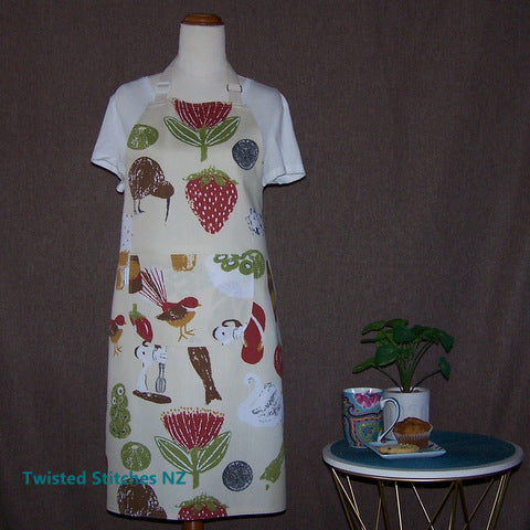 Large Apron - Kiwiana Vanilla