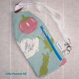 Crossbody Travel Bag - Kiwi Blue