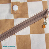 Crossbody Travel Bag - Caramel Check