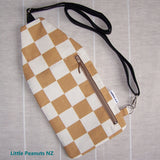 Crossbody Travel Bag - Caramel Check