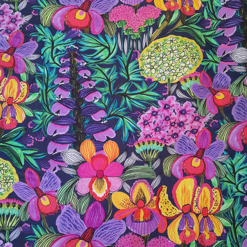Large Apron - Orchids