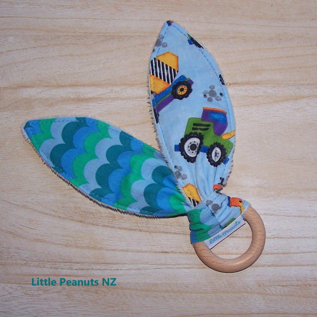 Baby Teething Ring NZ | Construction - Little Peanuts – Little Peanuts NZ