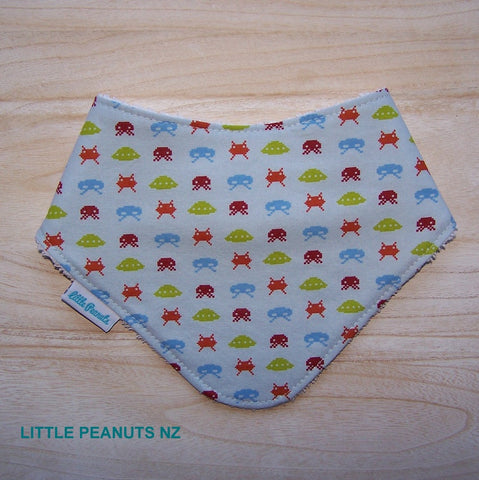 Space Invaders Dribble Bib
